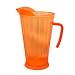 NorthWest Enterprises N60655 Party Essentials Brights Plastic Heavy Duty Pitcher, 60-Ounce Capacity, Neon Orange (Case of 6)