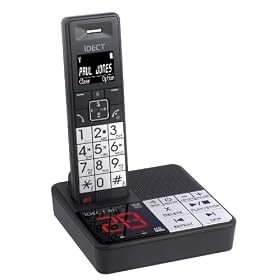 iDect S2I Single DECT Phone with Answering Machine - Black