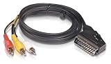 Philips SWV 2255 T/10 Scart Audio-/Video-Kabel (3x Cinch) 2m schwarz