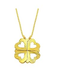 14 Karat Yellow Gold Evolving Hearts Pendant On Bead Chain (16 to 18 inch)