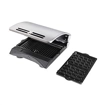 Kalorik CC-20575 700-Watt Combination Grill and Sandwich/Waffle Maker, Stainless Steel