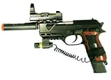 Spring Loaded Pistol Airsoft Gun with Laser Scope & Carrying Case