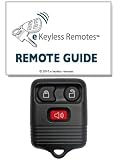 2001-2007 Ford Escape Keyless Entry Remote Fob Clicker With Free Do-It-Yourself Programming and Free eKeylessRemotes Guide