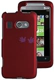 HTC 7 Surround Rubberized Shield Hard Case - Red