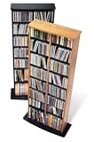 CD, DVD, Video Double Storage Unit 320 - Black