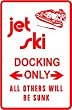 JET SKI PARKING water boat transport New sign
