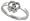 Stainless Steel Gay Symbol Ring Cut-out 7/16