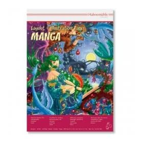 Bloc layout & illustration papier 80g A4 Manga de Hahnemuhle