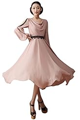 Draped Summer Chiffon Prom Dress/Party Dress 