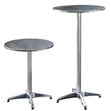 Jago BST04 Bistrotisch mit Klappfunktion 2 H�hen verstellbar ca. 70 / 114 cm Tischplatte � ca. 60 cmvon "Jago"