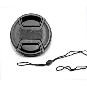 EzFoto 77mm center pinch snap-on lens cap for Nikon lens