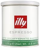 illy Ground Decaffeinated Coffee 125 g (Pack of 3)