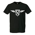 Straight Edge Fl�gel T-Shirt Vegan, Hardcore, Punk, XXX "Schwarz"