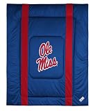 OLE MISS REBELS OFFICIAL LOGO FULL / QUEEN SIZE JERSEY COMFORTER