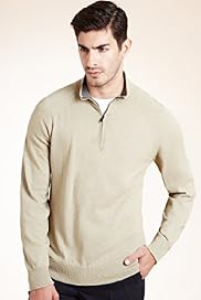 Collezione Cotton Rich Funnel Neck Jumper with Cashmere