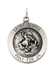 14K Yellow Gold 25.00 mm St.George Medal