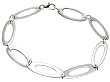 Sterling Silver Oval Link Bracelet, 7.5"