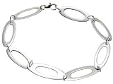 Sterling Silver Oval Link Bracelet, 7.5"