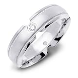 .10ct 14K White Gold Contemporary Diamond Wedding Band