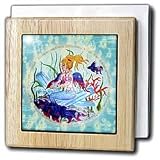 Review 3dRose LLC  / Aquamarine Dreams - 6 Inch Tile Napkin Holder