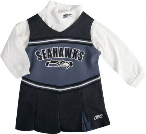 Seattle Seahawks Toddler Long Sleeve Cheerleader Jumper