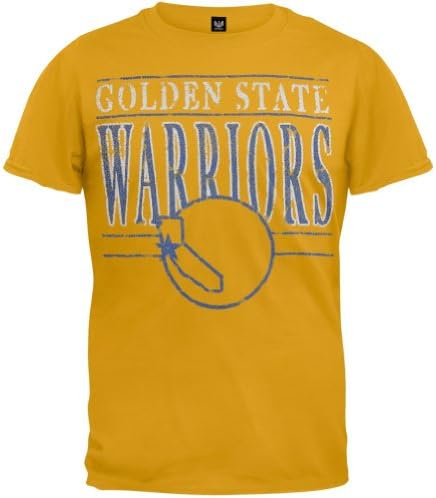 Golden State Warriors - Crackle Classic Logo Soft T-Shirt - Medium