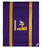 MINNESOTA VIKINGS OFFICIAL LOGO FULL / QUEEN SIZE JERSEY COMFORTER