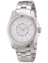 Tommy Hilfiger Womens 1781138 Silver Stainless-Steel Analog Quartz Watch with Silver Dial