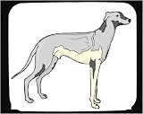 Mouse Pad with grey, hound, pet, animal, dog
