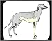Mouse Pad with grey, hound, pet, animal, dog