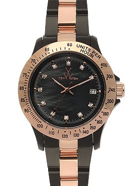 Heavy Metal Plasteramic Watch Collection - Mini Rose Gold Black