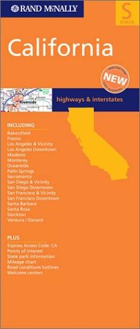 rand mcnally california state map
