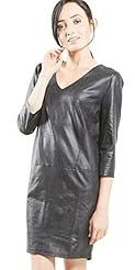 Leather/Polyester/Spandex Tunic 