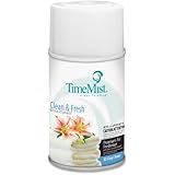 TimeMist Metered Fragrance Dispenser Refills, Clean N Fresh, 6.6 Ounces(332502TMCACT), Single