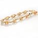 USGL 6.75 ct Orange Sapphire Tennis Bracelet 14kt Gold