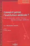 Comment pense l'institution m�dicale ? : Une analyse des codes fran�ais de d�ontologie m�dicale