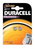 Duracell Electronics 357/303 1.5 V Silver Oxide Button Cell Batteries - 2-Pack