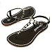 Bernardo Mojo Lux Calf T-strap Thongs Flats Sandals Shoes - Chocolate