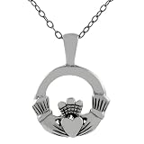 Sterling Silver Claddagh Necklace