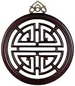 Christmas Xmas Holiday Corporate Business Gift Him Her - 12" Tao Shou Symbol Long Life Prayer Plaque - Dark Cherry