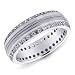 14K White Gold Men's Eternity Diamond Band Ring