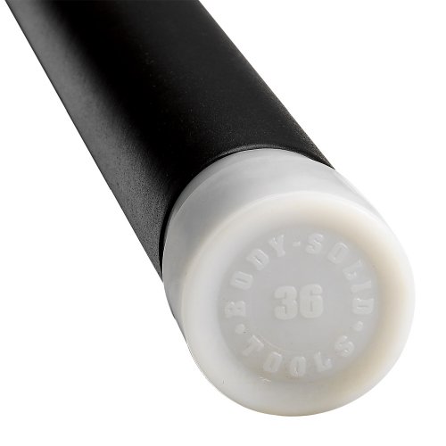 Body Solid Tools BSTFB36 36-Pound Padded Weighted Bar (Light Gray)