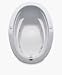 Lasco 4960621LX mara i Whirlpool White Material: Easy to Clean High Gloss Acrylic 60 x 41.5 x 23.875