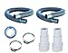 FibroPool Pool Filter Hose Replacement Kit - Two 3-Foot 1.5