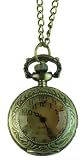 Vintage Style Gold Locket Watch Pendant with Chain