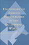 Dictionary of Famous Personalities in the Automobile World
