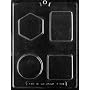 4 SHAPE SOAP BARS Miscellaneous Candy Mold Chocolate