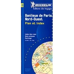 Michelin Paris Northwest Street Map with index Map No. 18 (Michelin Maps & Atlases): Michelin Travel Publications, Pneu Michelin