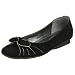 Geox Women's Stefany Flat,Black,38 EU (US Women's 8 M)