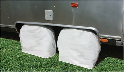 Camco 45332 27-29 Colonial White RV Vinyl Tire Protector